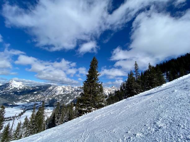istock Skiing slope at Tannheimer Tal, Tyrol, Austria 1214494344