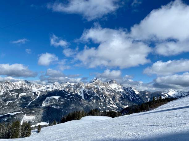 istock Skiing slope at Tannheimer Tal, Tyrol, Austria 1214494968