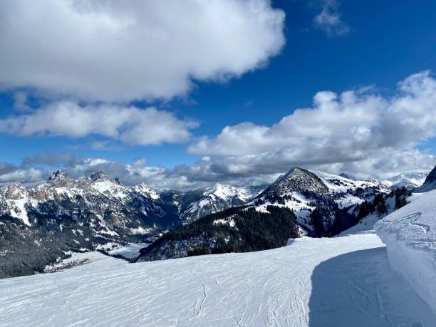 istock Skiing slope at Tannheimer Tal, Tyrol, Austria 1214494994