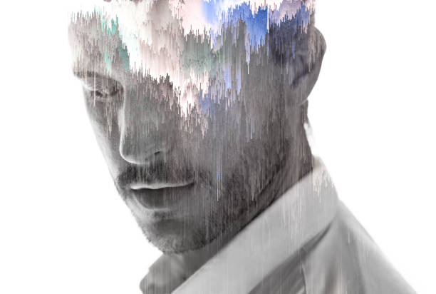 istock A portrait combined with a digital illustration 1214495036