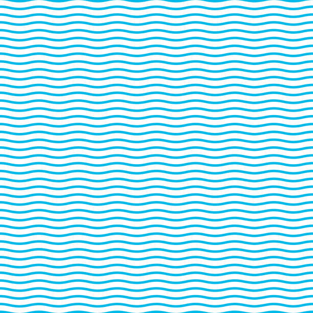 ilustrações, clipart, desenhos animados e ícones de textura de onda perfeita. - wave pattern water seamless