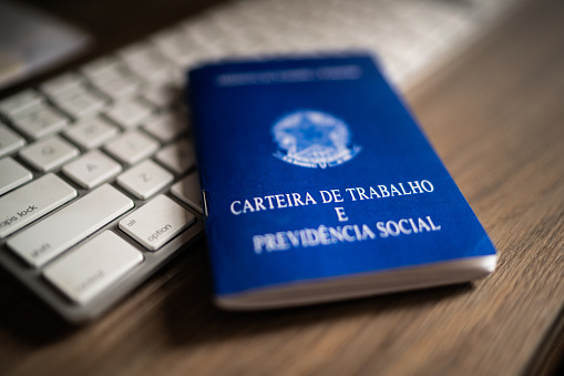 Brazilian document work and social security (Carteira de Trabalho e Previdencia Social)