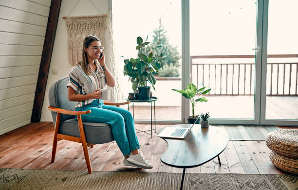 istock Woman working at home 1214495803