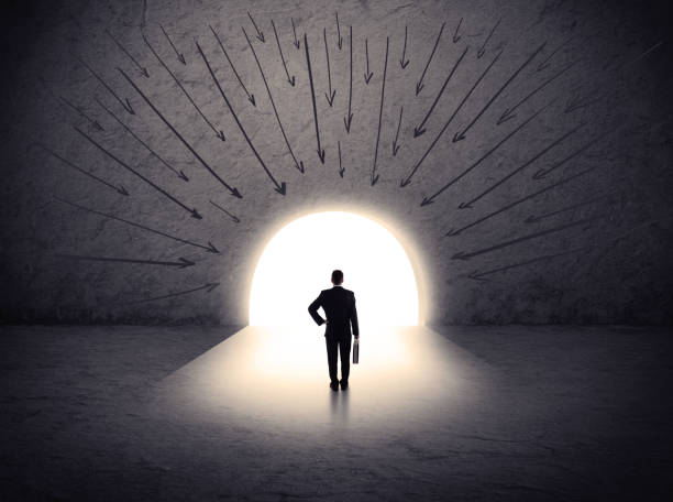 istock man standing in front of the huge gate 1214495899