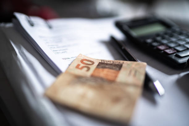 Brazilian passport at desk