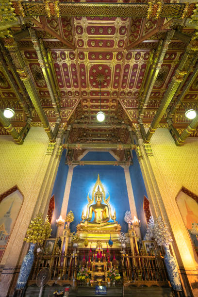 istock Wat Benchamabopit Dusitvanaram a famous temple in Bangkok 1214501783