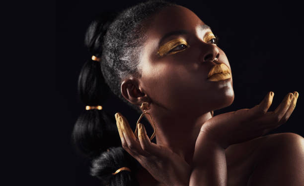 istock Put gold next to melanin, and melanin will stand out 1214505490