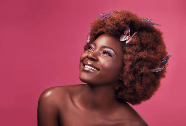 istock Beauty against purple 1214505955