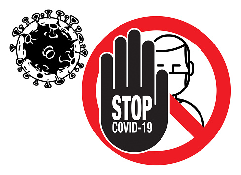 Vector Stop 2019-nCoV Coronavirus Sign