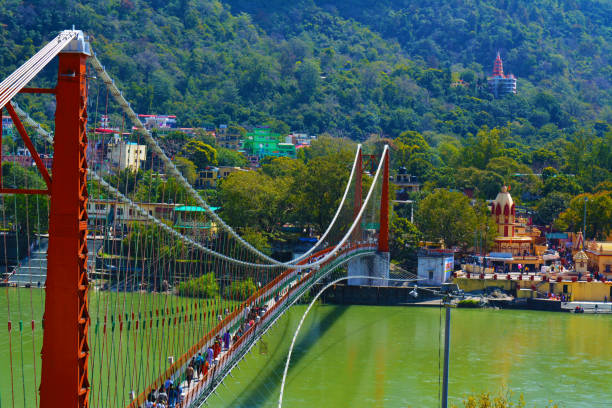 istock Laxman Jhula Ram Jhula on Ganges River 1214521897
