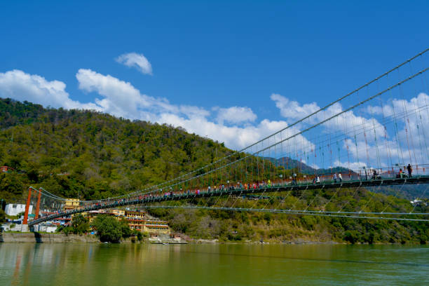 istock Laxman Jhula Ram Jhula on Ganges River 1214522257