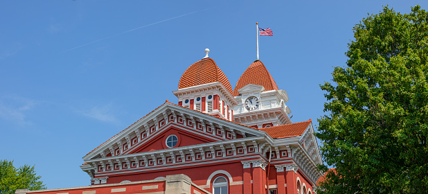 The Historic Crown Point Courthouse, in the state of Indiana, USA