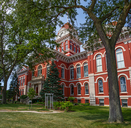 The Historic Crown Point Courthouse, in the state of Indiana, USA