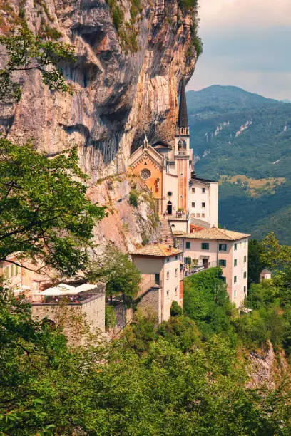 Photo of Sanctuary Madonna della Corona, popular travel destination in Nothern Italy