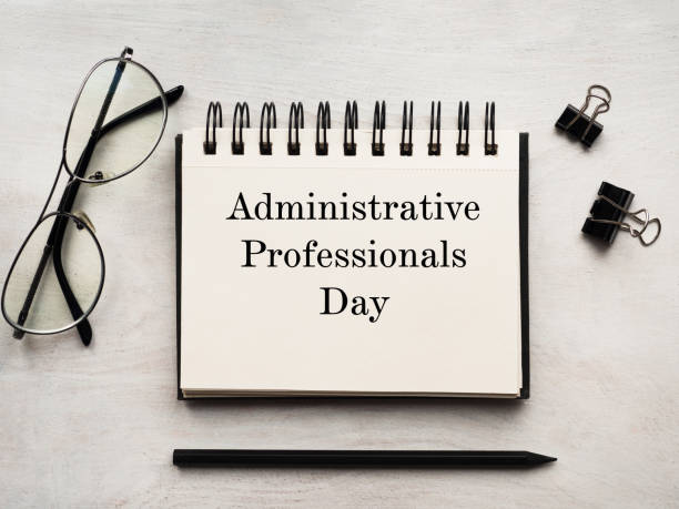 istock Secretaries Day and Admin Day. Greeting card. 1214524832