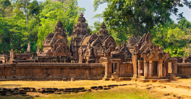 istock Banteay Srei Temple in Angkor 1214527394