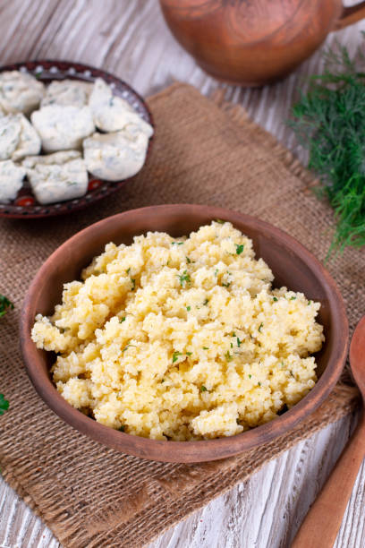 istock Wheat porridge with butter 1214527553