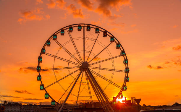 istock Ferris Wheel Sunset, Helsinki finland 1214534073