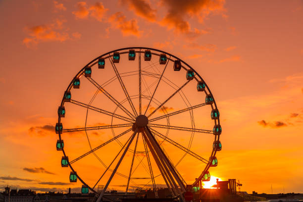 istock Ferris Wheel Sunset, Helsinki finland 1214534118
