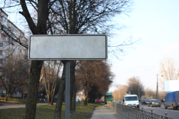 Empty road sign for template.