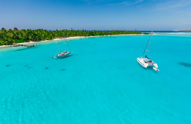 istock sailing yacht at anchor in tropical waters 1214535725