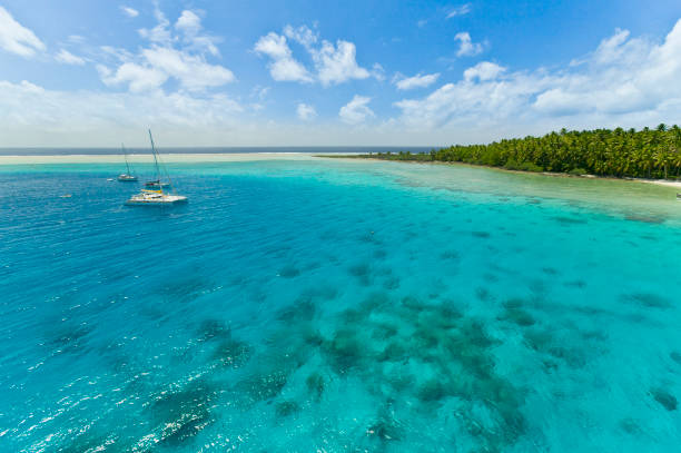 istock sailing yacht at anchor in tropical waters 1214537515
