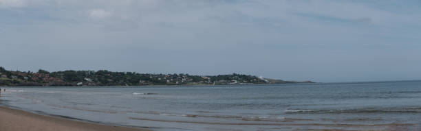 istock Panoramic view of Punta ballena from Solanas beach, Punta del este 1214538180