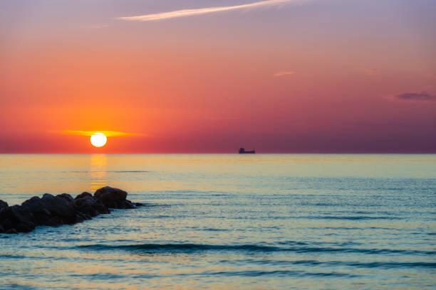 Morning at the Mediterranean sea