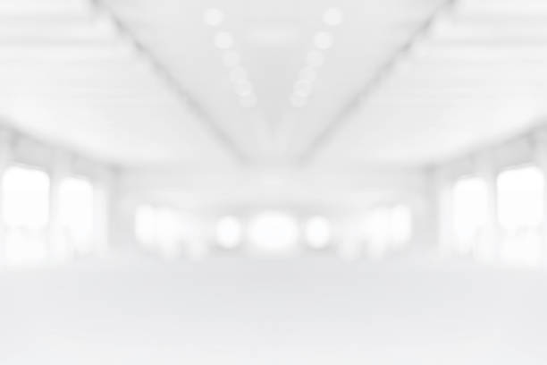 istock White Gray Blurred Empty Abstract Symmetric Corridor Pathway Hospital Background From Building Hallway for useus way to business success or technology background design 1214544863