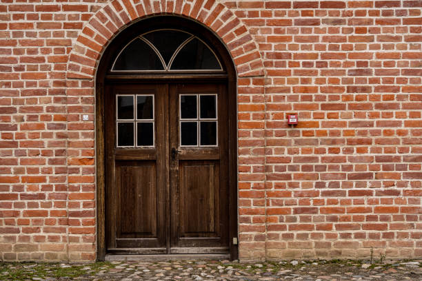 istock Beautiful old wood door. 1214546291