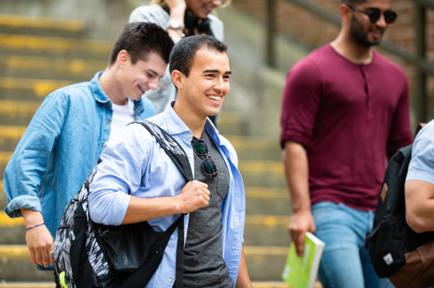 istock Students Leaving School stock photo 1214546569