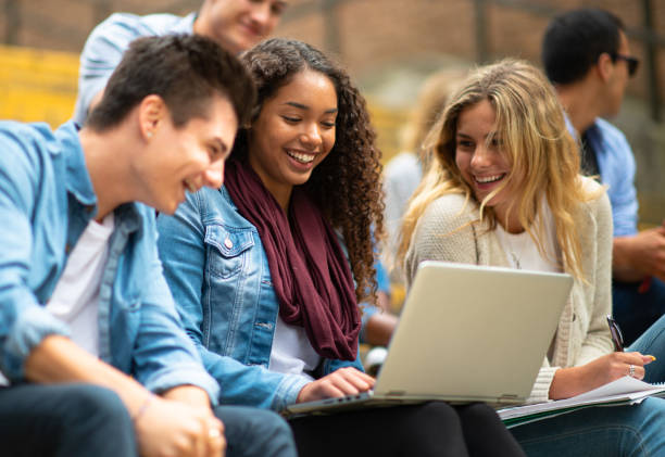 istock Group of Students Working Together stock photo 1214546600