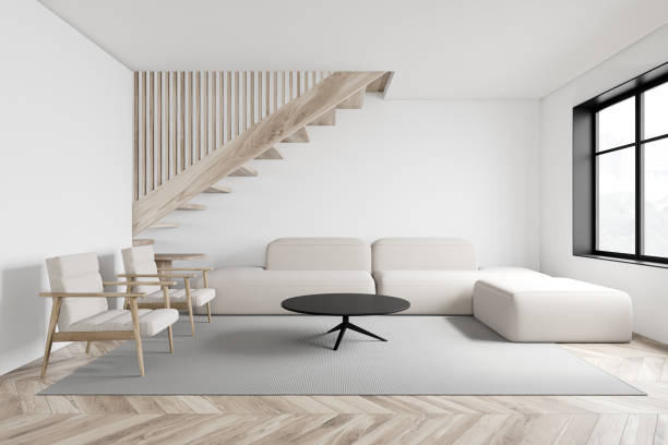 istock White living room with armchairs and sofa 1214549958