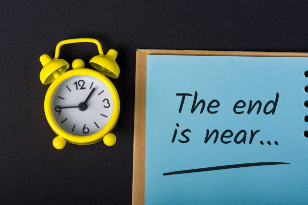 istock The end is near... ambiguous phrase that everything is coming to an end and about lost time 1214550398