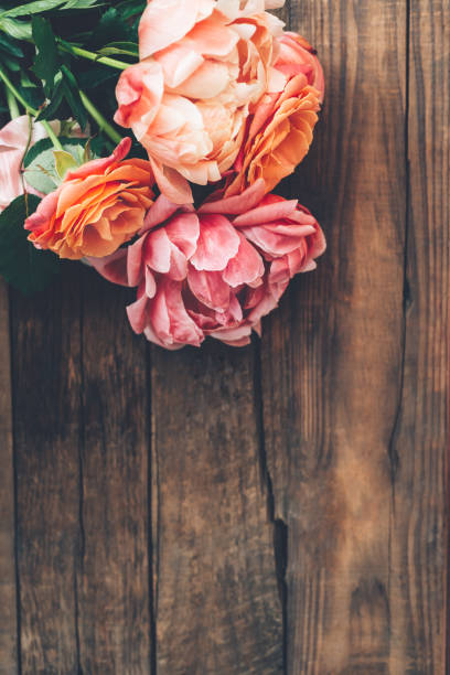 istock Bunch of pink peonies and roses 1214552613