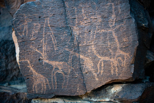 istock cave paintings in Abourma 1214555096