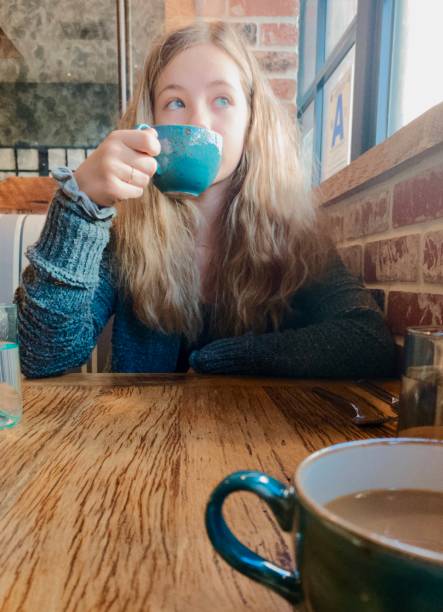 Girl in coffee shop