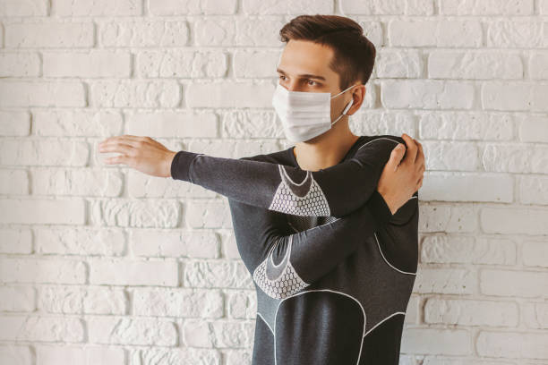 Exercising at home during coronavirus COVID-19 quarantine