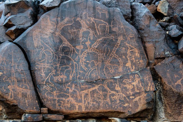 istock cave paintings in Abourma 1214570738