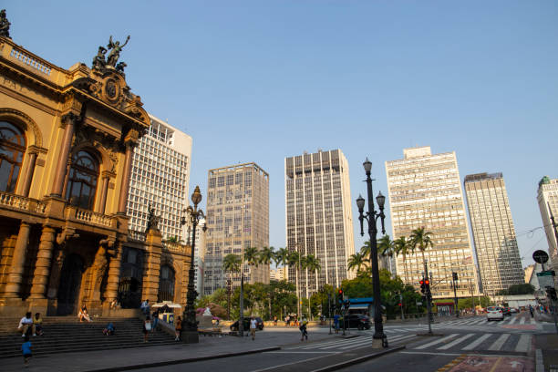istock Downtown Sao Paulo on sunny day 1214572320