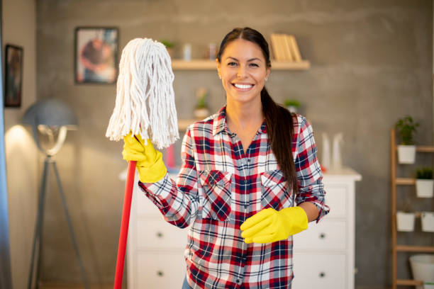 istock Young housewife taking a break. 1214577194