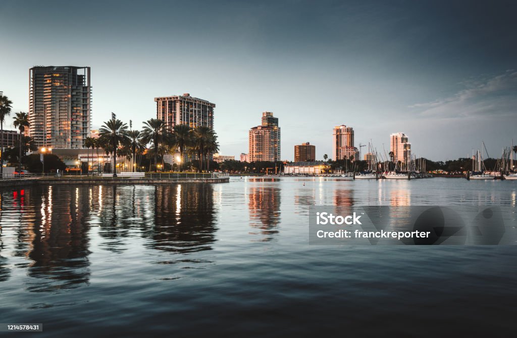st. petersburg waterfront Florida - US State Stock Photo
