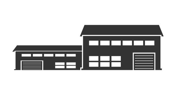 3,000+ Warehouse Silhouette Stock Illustrations, Royalty-Free Vector