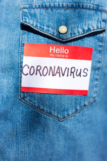 istock Social Distancing: Name Tag Reading 