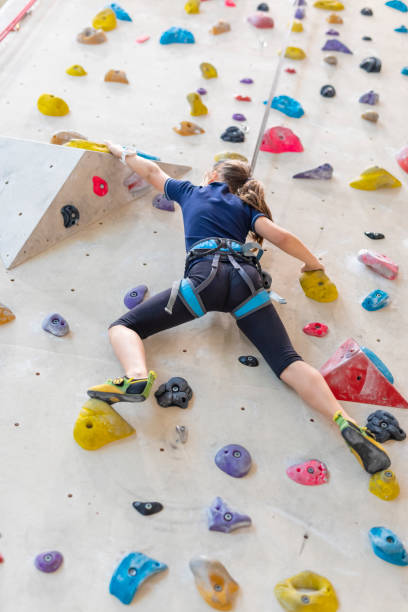istock Child Indoor Rock Climbing 1214589650
