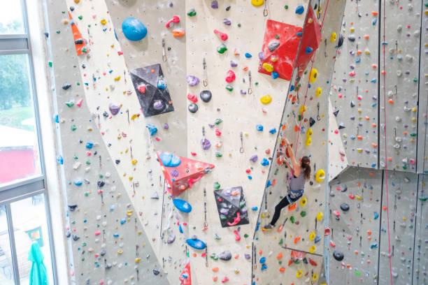 istock Child Indoor Rock Climbing 1214589664