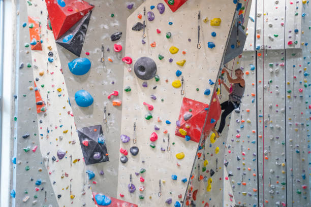 istock Child Indoor Rock Climbing 1214589674