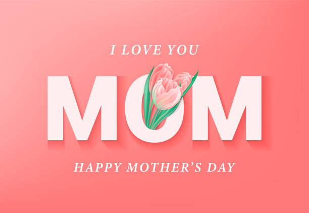 ilustrações de stock, clip art, desenhos animados e ícones de happy mothers day greeting card, banner, poster - 5470