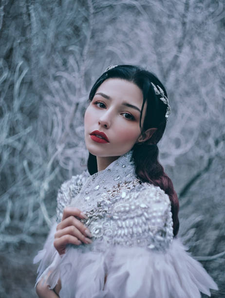 Outdoor winter fantasy fashion.