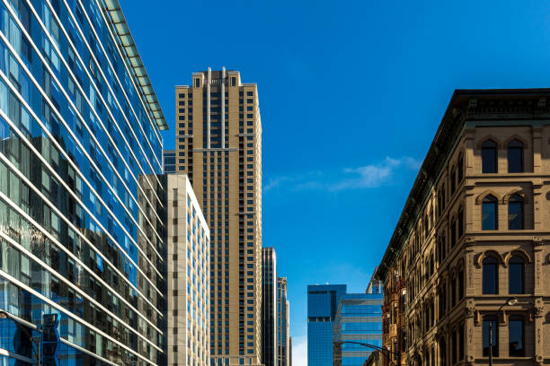 istock Skyscraper at Chicago city, USA 1214593176